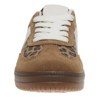 Mocha Suede Cheetah Sneaker