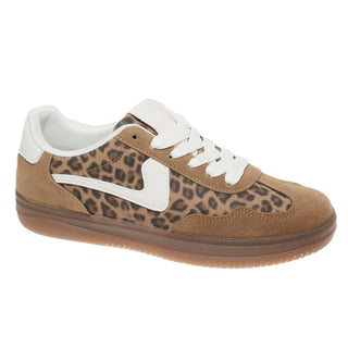 Mocha Suede Cheetah Sneaker
