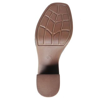 Black Chunky Heel Sandal