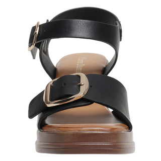 Black Chunky Heel Sandal