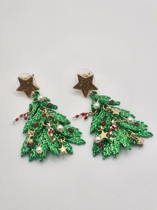 Christmas Tree Ornament Earrings