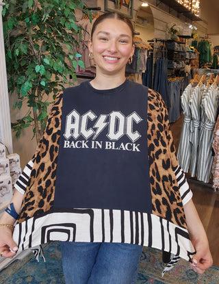 Ruffled Band Tee- ACDC