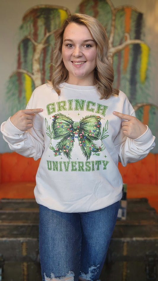 Grinch University Graphic Sweatshirt