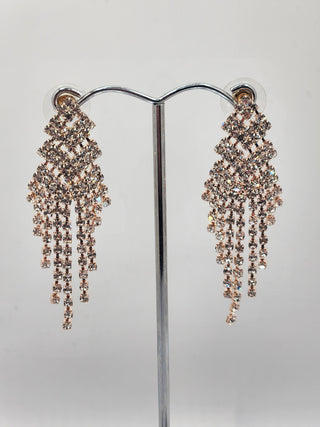 Gold Chandelier Fringe Earring
