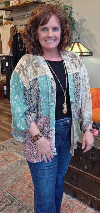 Mix Match Kimono Top