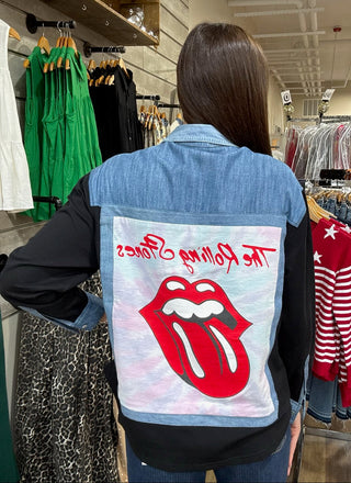 Upcycled Banded Shirt, Rolling Stones