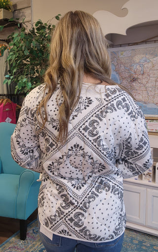 Paisley Washed Quilted Jacket