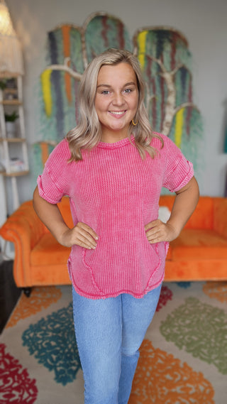 Suze Waffle Knit Top