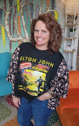 Banded Pullover Tee, Elton John