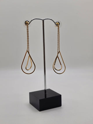 Stacey Gold Dangle Earrings