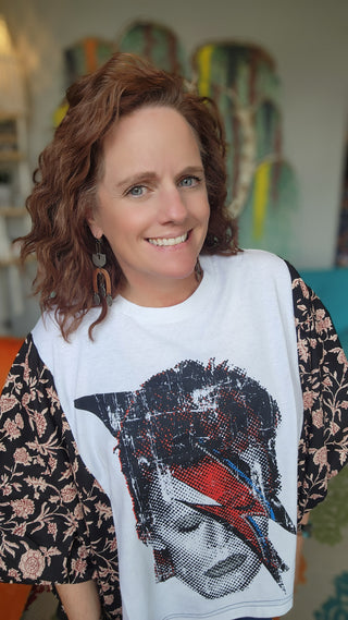 Banded Pullover Tee, David Bowe