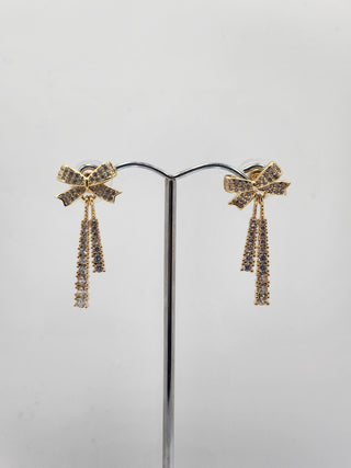 Gold Bow Earrings