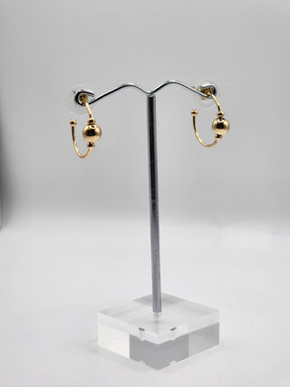 Simple Ball Hoop Earrings