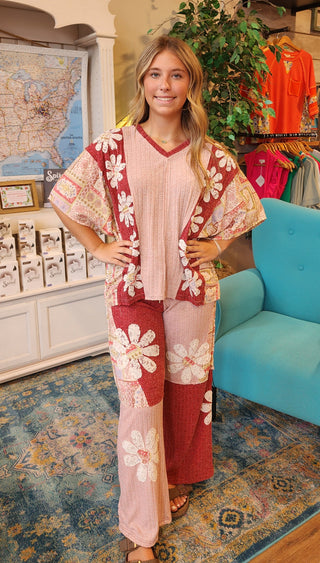 Daisy Patchwork Pants