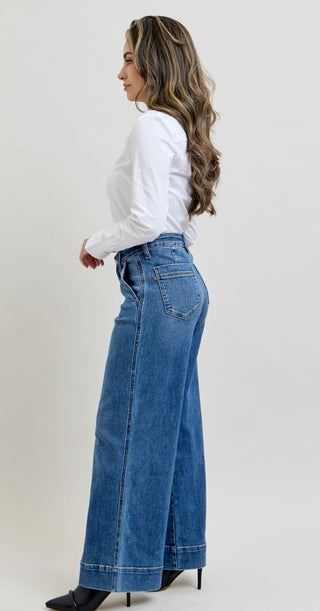 Judy Blue, Mr Petite Trouser Wide Leg Jean