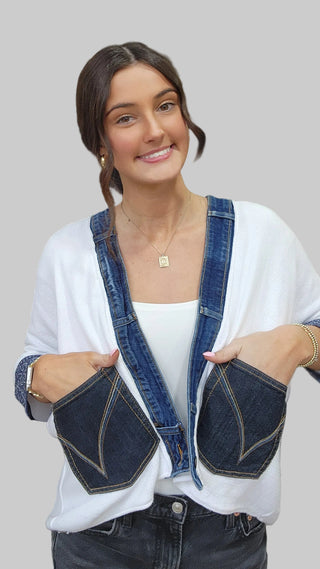 Banded Rock Cardigan ACDC