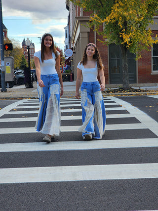 Grace Lace Side Slit Pants