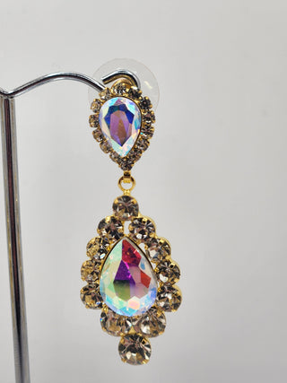 Luminous Iridescent Gold Earrings