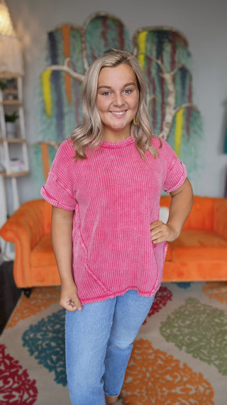 Suze Waffle Knit Top