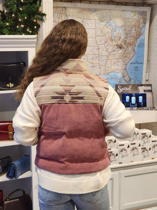Aztec Corduroy Vest
