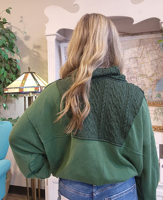 Gwen Cable Knit Sweatshirt