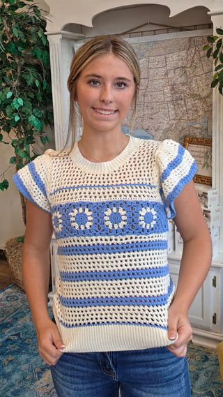 Crochet Flutter Sweater