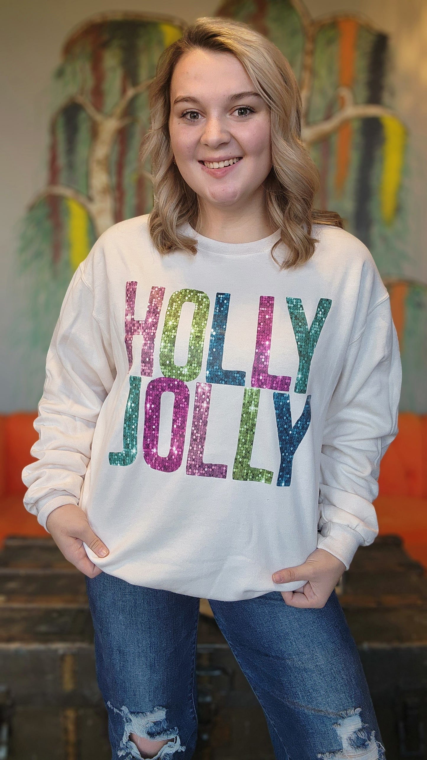 Holly Jolly Crewneck Sweatshirt