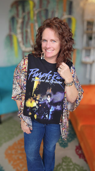 Banded Pullover Tee, Prince