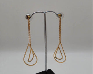 Stacey Gold Dangle Earrings