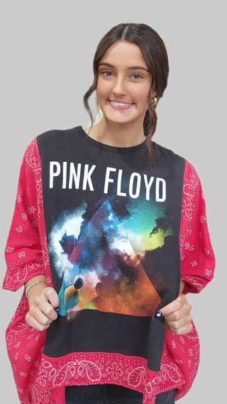 Bandana Banded Pullover, Pink Floyd