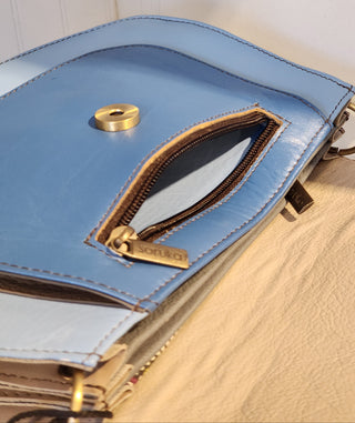 Soruka Voilet Shade Leather Handbag