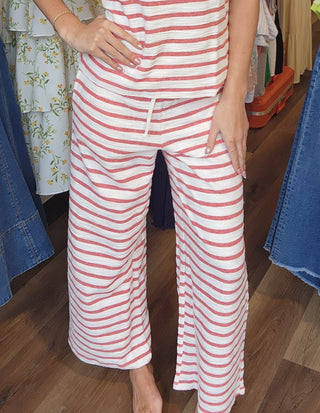 Striped Drawstring Pants