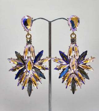 Gold Firework Drop Earring