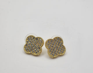 Gold Clover Earrings