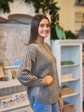 Two-Tone Neutral Sweater