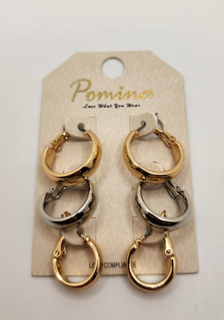 Silver/Gold Hoop Set