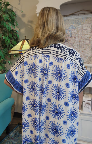 Island Navy Kimono