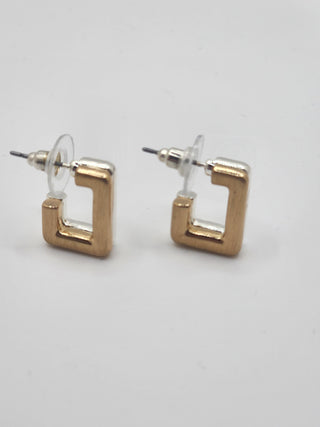 Silver/Gold Square Earrings