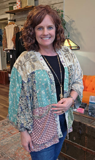 Mix Match Kimono Top