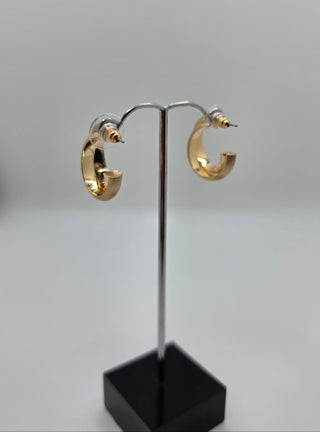 Double Sculpted Hoop Earrings