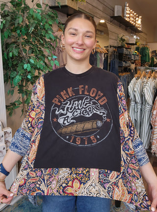 Ruffled Band Tee- Pink Floyd Have a Cigar