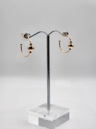 Simple Ball Hoop Earrings