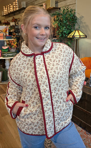Floral Mix Quilted Jacket