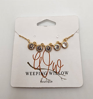 Diamond Circles Chain Necklace