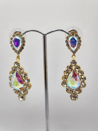 Luminous Iridescent Gold Earrings