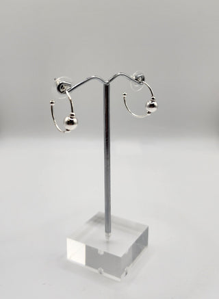 Simple Ball Hoop Earrings