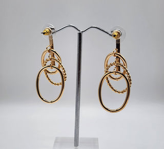 Darla Straight Stacked Gold Earrings