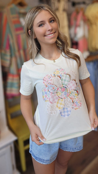 Garden Patchwork Flower Tee