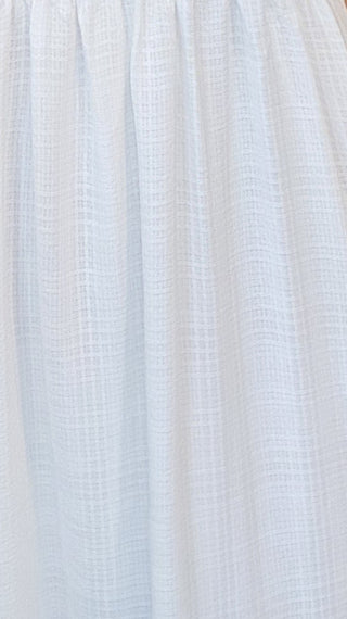 Plaid Smocking Summer Maxi Dress