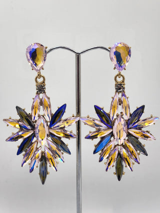 Gold Firework Drop Earring